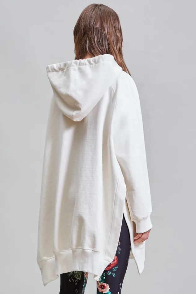 R13 Sweatshirts Women Oversized Hoodie Cape 8211 White