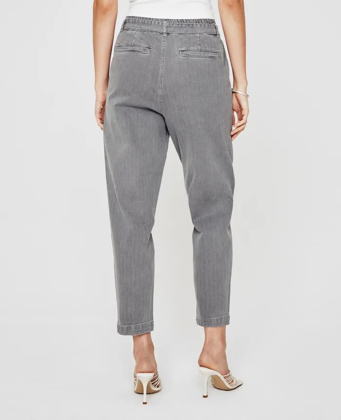 Renn Paperbag Trouser Sulfur Smooth Slate Women AG Jeans Pants Renn Paperbag Trouser Sulfur Smooth Slate Women AG Jeans Pants