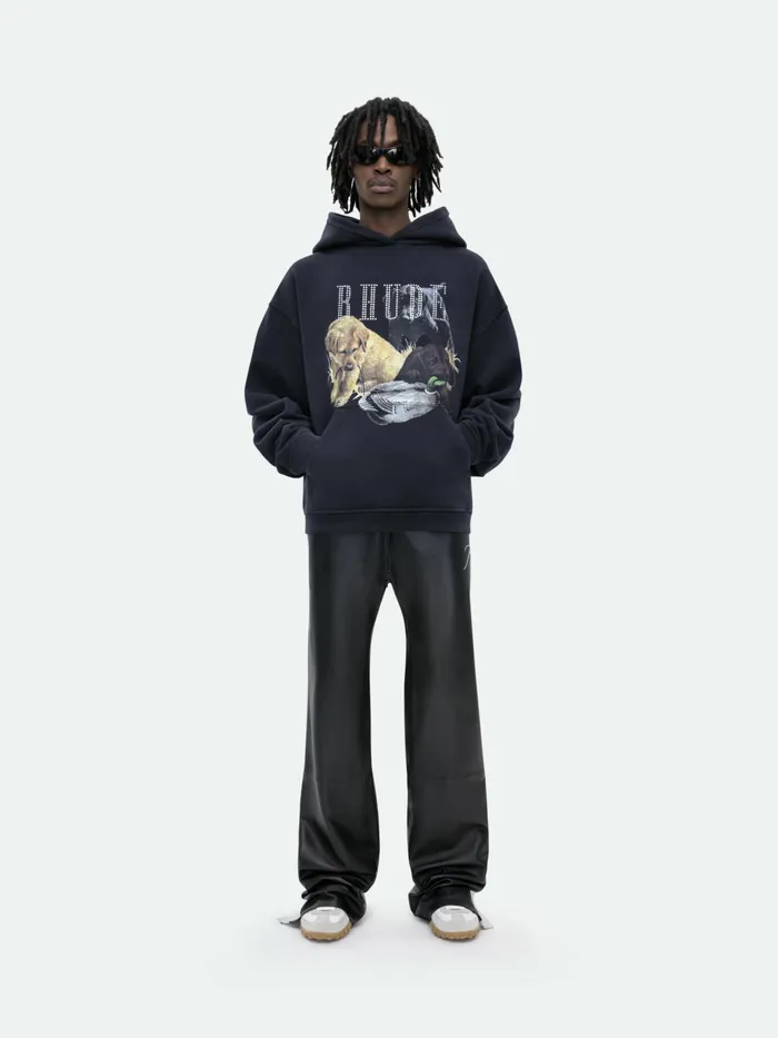 RHINESTONE HUNTING DOG HOODIE Men Rhude Sweatshirts