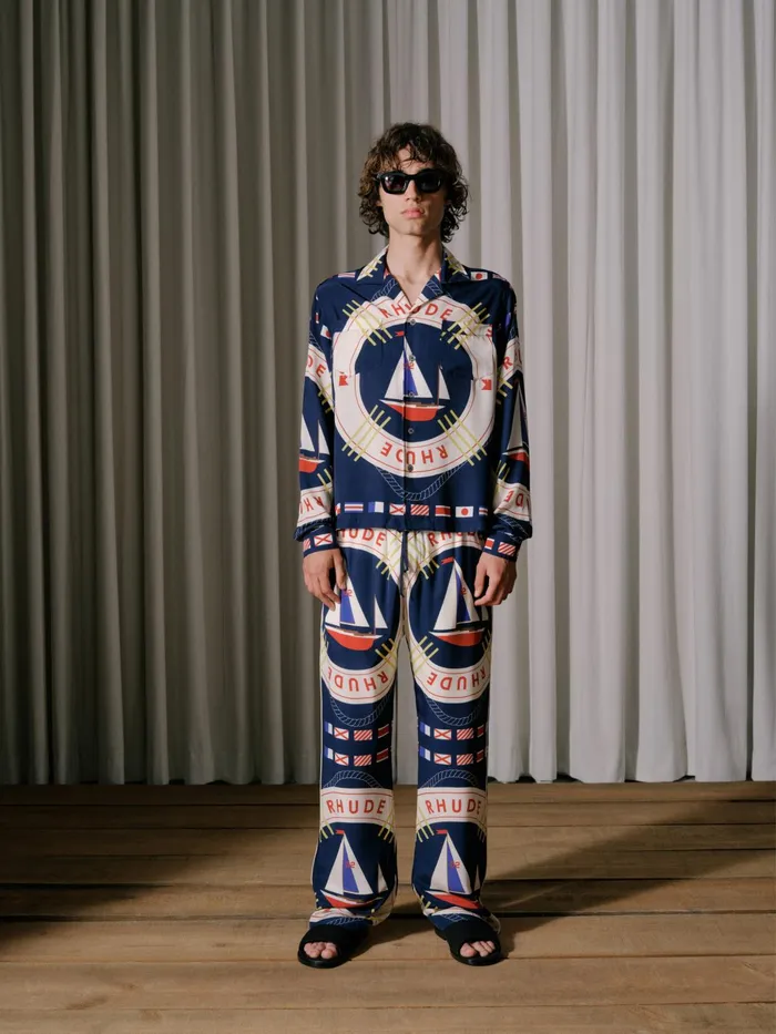 RHUDE FLAG SAIL SILK PANT Men Rhude Pants