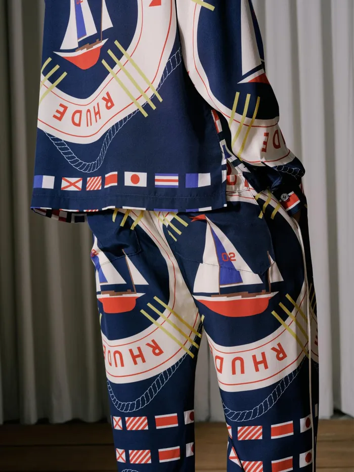 RHUDE FLAG SAIL SILK PANT Men Rhude Pants