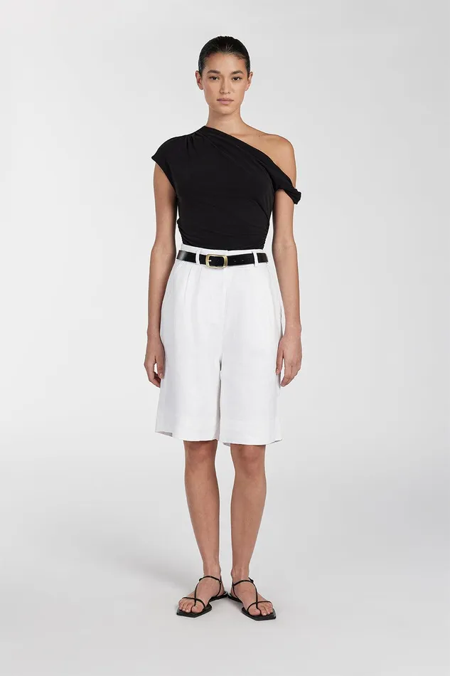RIO WASHED BLACK DRAPED TWIST TOP Women DISSH Knitted