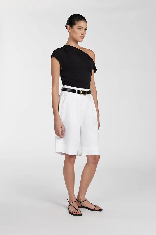 RIO WASHED BLACK DRAPED TWIST TOP Women DISSH Knitted