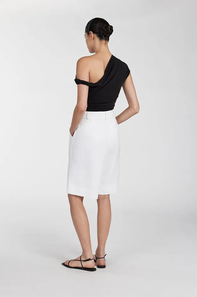 RIO WASHED BLACK DRAPED TWIST TOP Women DISSH Knitted
