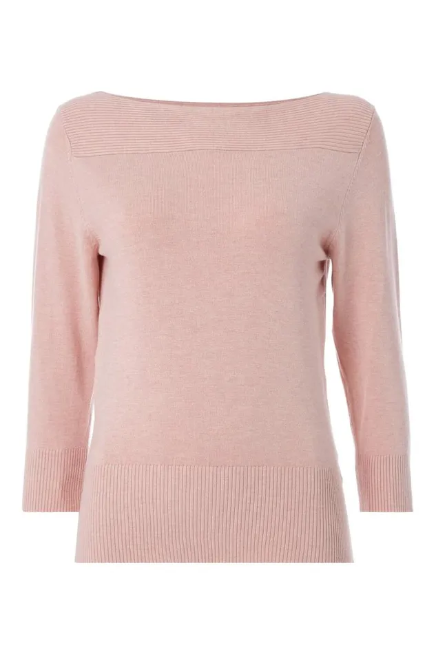 Rose Slash Neck Jumper Women Roman Knitwear