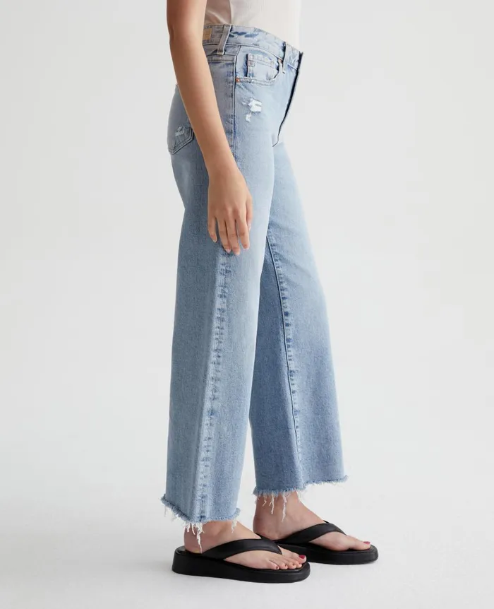 Saige Wide Leg Crop Windswept Women AG Jeans Denim Saige Wide Leg Crop Windswept Women AG Jeans Denim