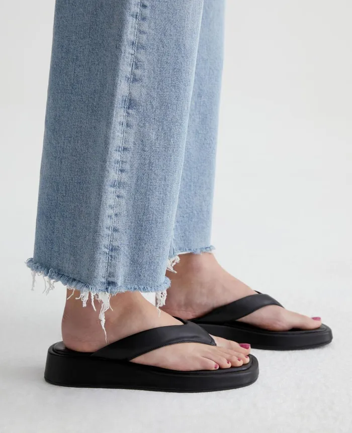 Saige Wide Leg Crop Windswept Women AG Jeans Denim Saige Wide Leg Crop Windswept Women AG Jeans Denim