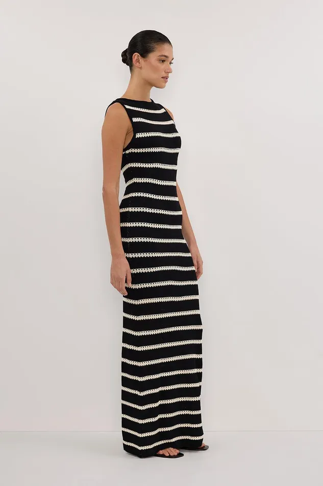 SAM STRIPE BOAT NECK MAXI DRESS Women DISSH Maxi Dresses