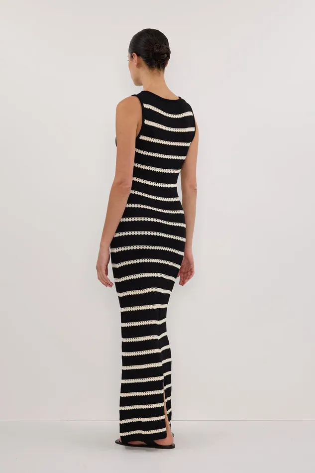 SAM STRIPE BOAT NECK MAXI DRESS Women DISSH Maxi Dresses