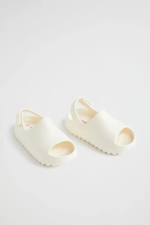 Sandals BabyGirlBoy Seed Heritage Moulded Slide With Strap Off White
