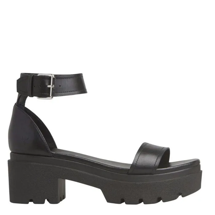 Sandals Women Windsor Smith ELSIE BLACK LEATHER SANDALS