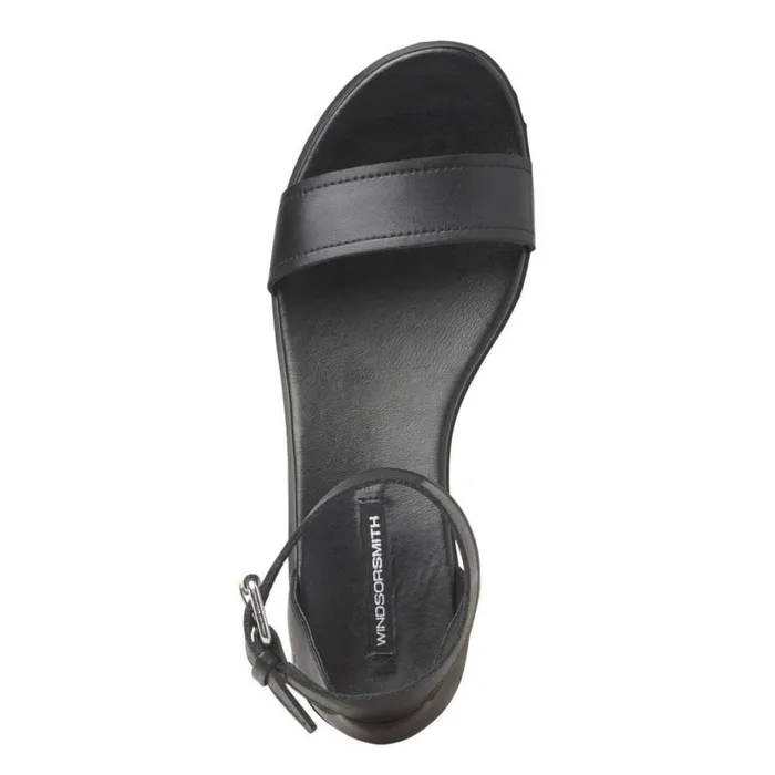 Sandals Women Windsor Smith ELSIE BLACK LEATHER SANDALS Sandals Women Windsor Smith ELSIE BLACK LEATHER SANDALS