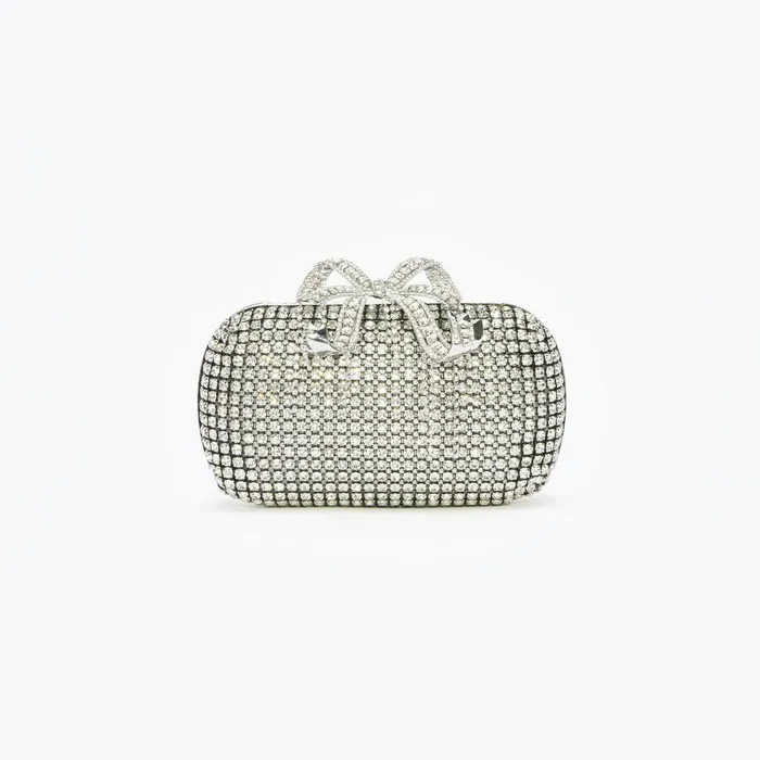 Self Portrait Clutch Bags Silver Chainmail Clutch Bag 8211 Women