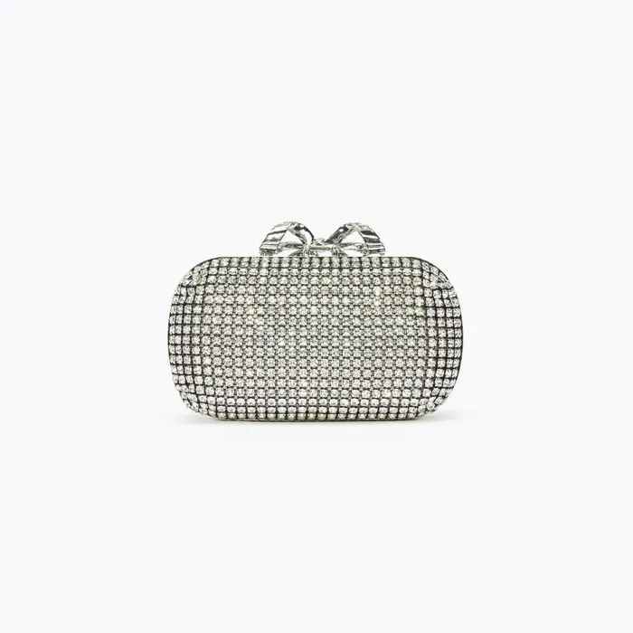 Self Portrait Clutch Bags Silver Chainmail Clutch Bag 8211 Women