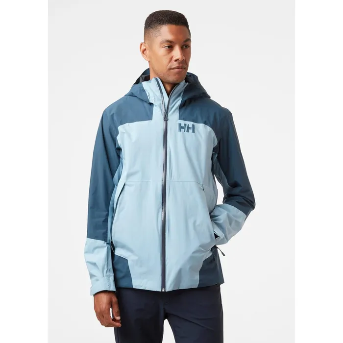 Shell Jackets Men Helly Hansen VERGLAS 2L RIPSTOP SHELL JACKET 555 Dusty Blue