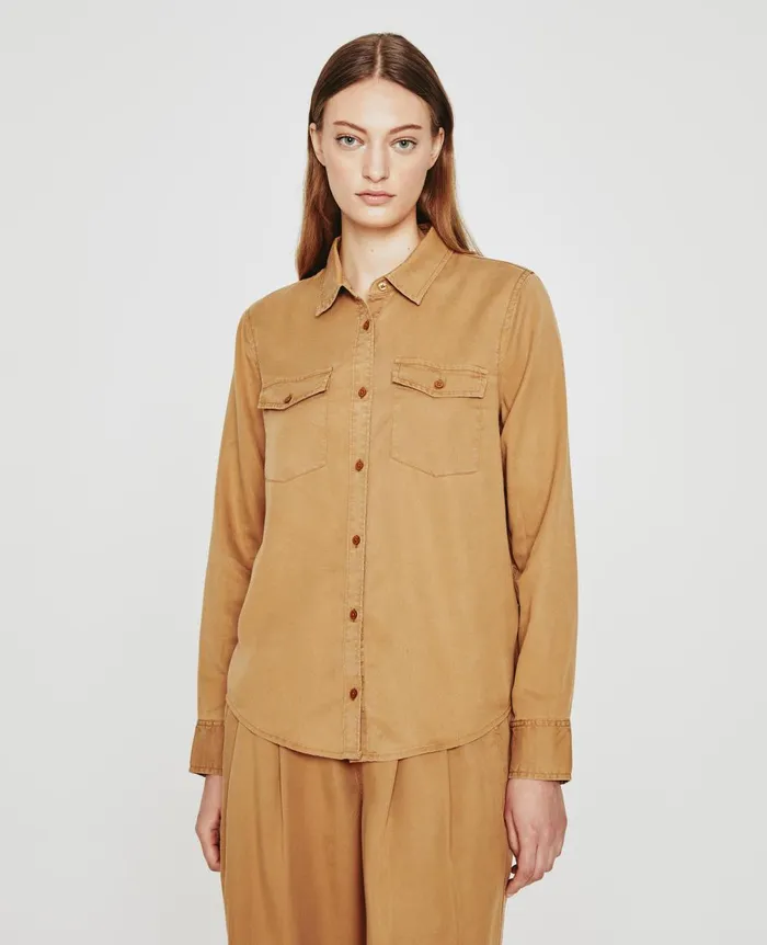 Shiela Utility Antique Bronze Women AG Jeans Tops and Shirts