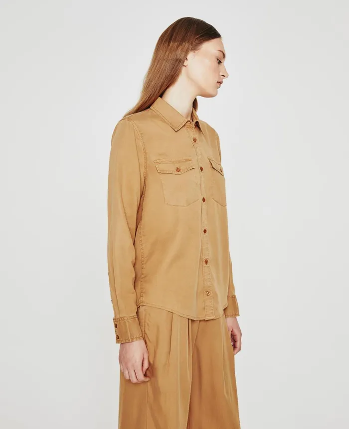 Shiela Utility Antique Bronze Women AG Jeans Tops and Shirts Shiela Utility Antique Bronze Women AG Jeans Tops and Shirts