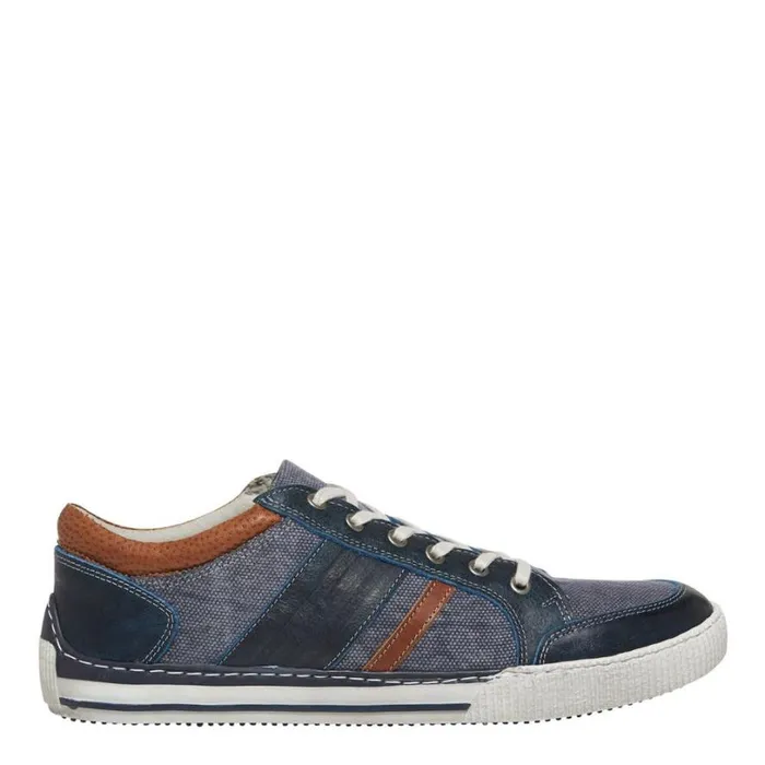 Shoes Men Windsor Smith CEDRIC NAVY CANVAS SHOES