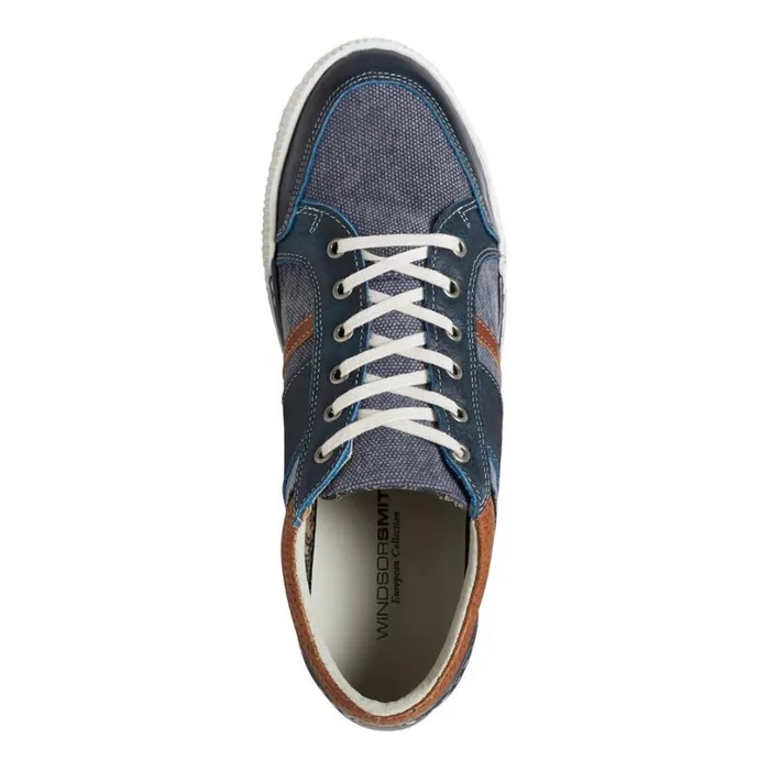 Shoes Men Windsor Smith CEDRIC NAVY CANVAS SHOES Shoes Men Windsor Smith CEDRIC NAVY CANVAS SHOES
