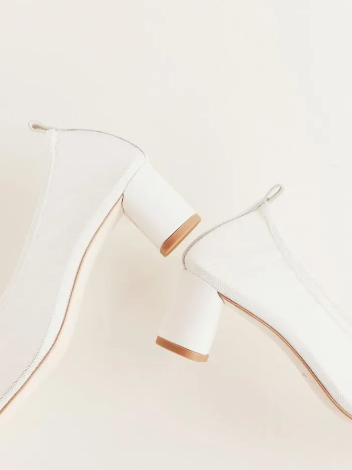 Shoes The Reformation Betsy Pump White Mesh