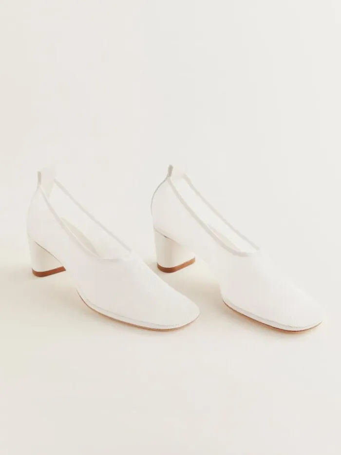 Shoes The Reformation Betsy Pump White Mesh