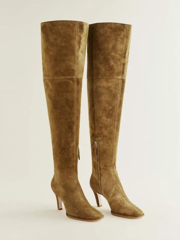 Shoes The Reformation Giles Over The Knee Boot Bog Suede