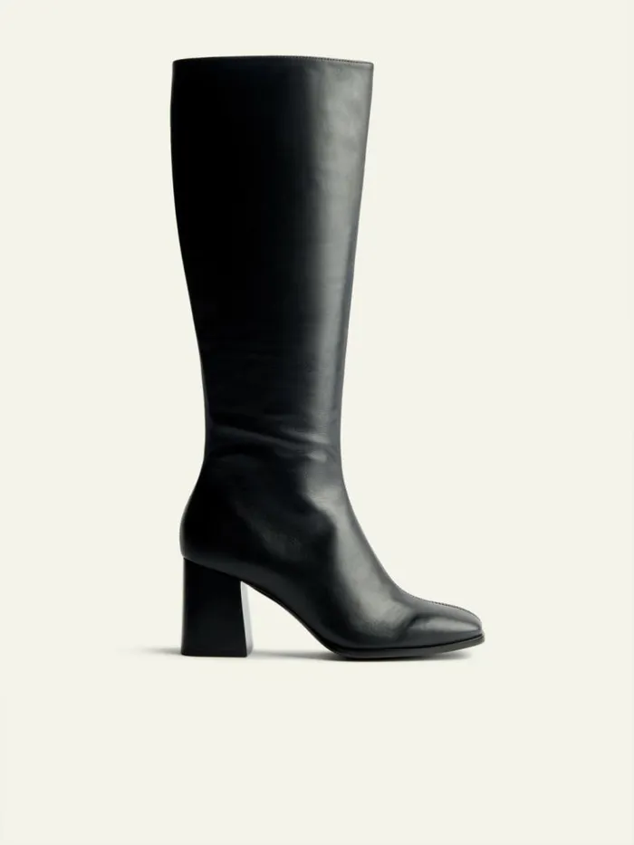 Shoes The Reformation Nylah Nappa Knee Boot Black