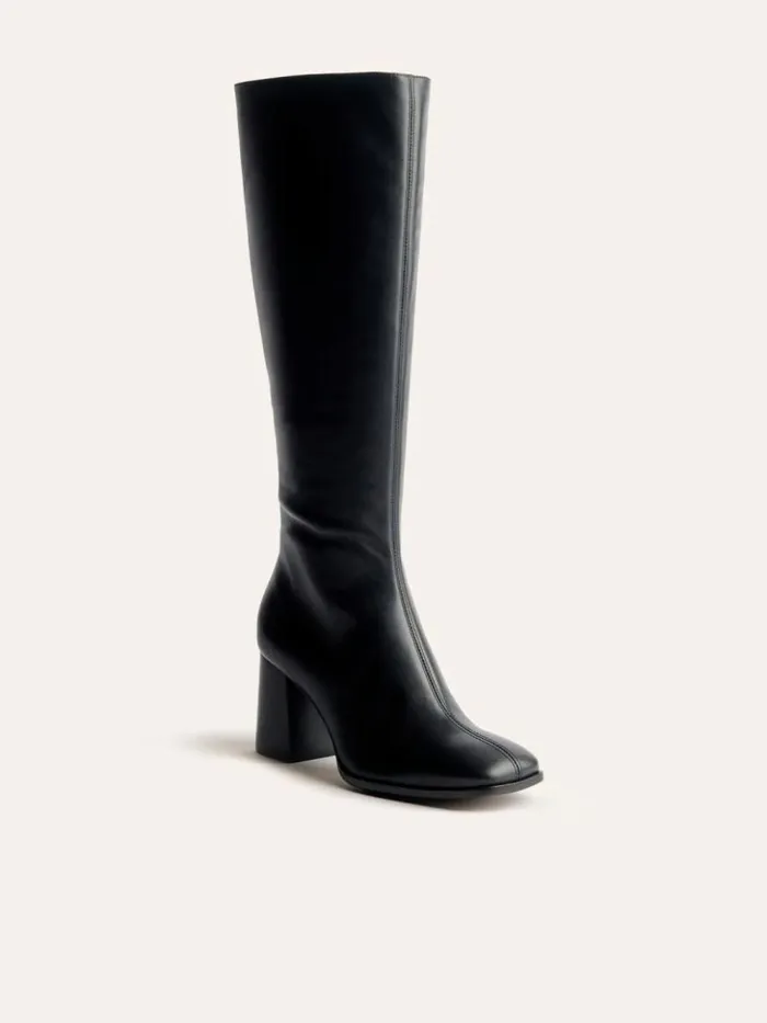 Shoes The Reformation Nylah Nappa Knee Boot Black