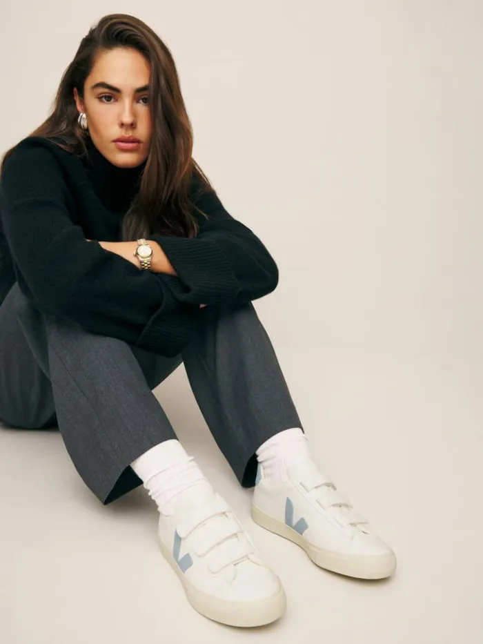 Shoes The Reformation Veja Recife Leather Sneaker Extra White Steel