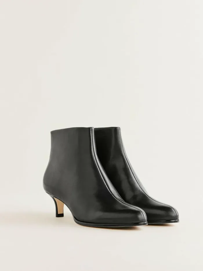 Shoes The Reformation Xyla Ankle Boot Black Leather