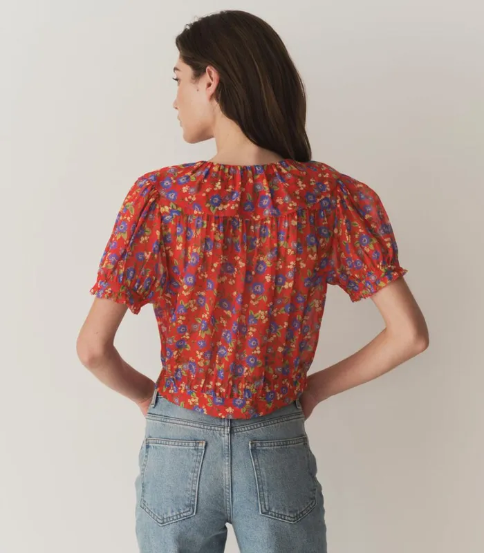 Shop ANAISE TOP Red Dayflower Meadow DEN Tops