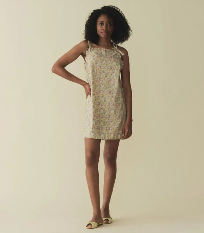 Shop DEE DRESS Chrysanthemum Sky Floral DEN Dresses