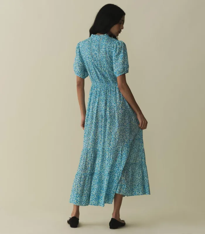 Shop HALEIGH DRESS Bleu Daisy Fields DEN Dresses