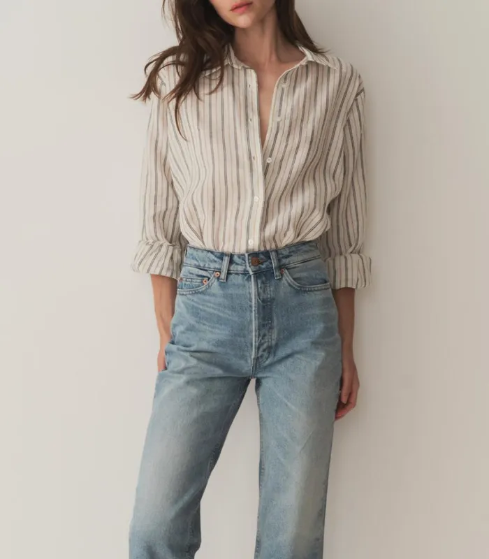 Shop HAVA TOP San Leone Stripe DEN Tops