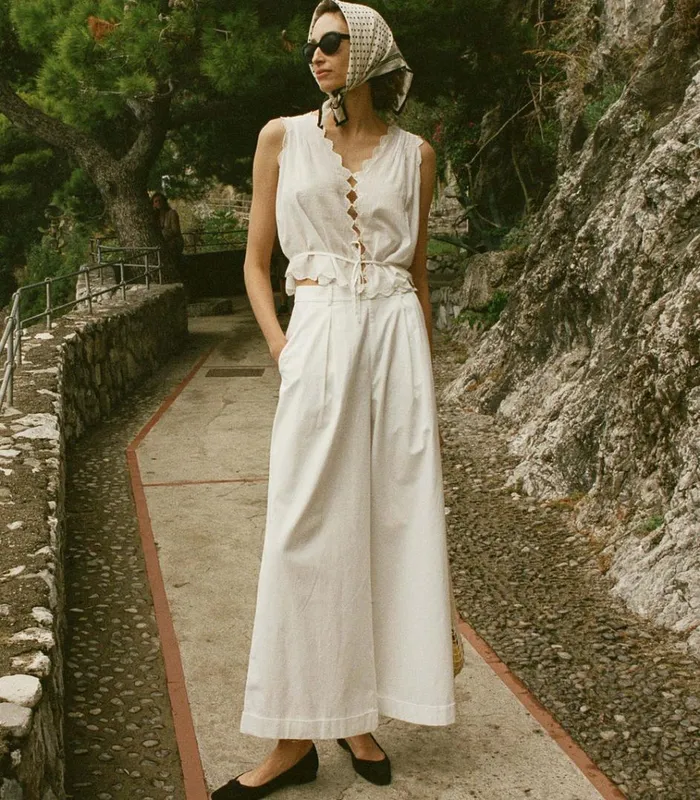 Shop HILAIRE PANT Salt DEN Pants and Shorts