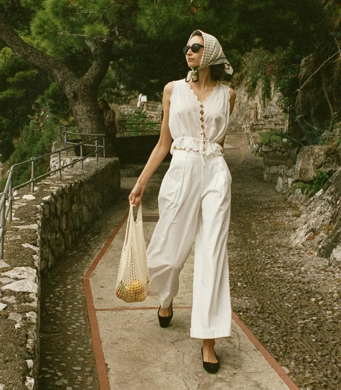Shop HILAIRE PANT Salt DEN Pants and Shorts