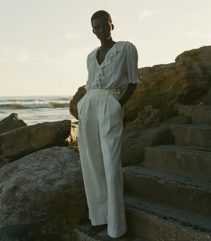 Shop HILAIRE PANT Salt DEN Pants and Shorts