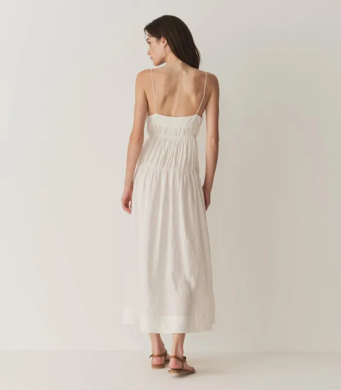 Shop IRINA LINEN DRESS Salt DEN Dresses