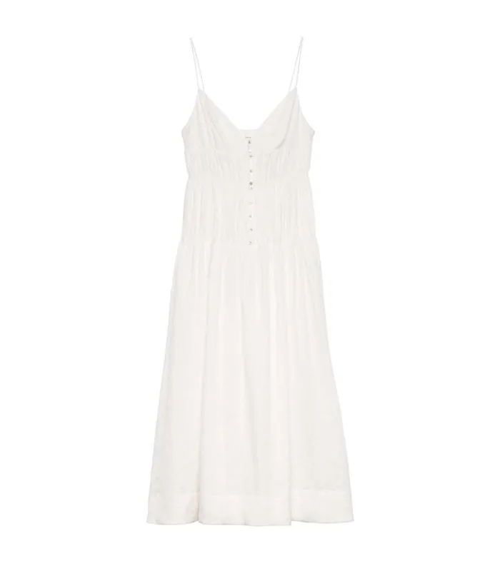 Shop IRINA LINEN DRESS Salt DEN Dresses