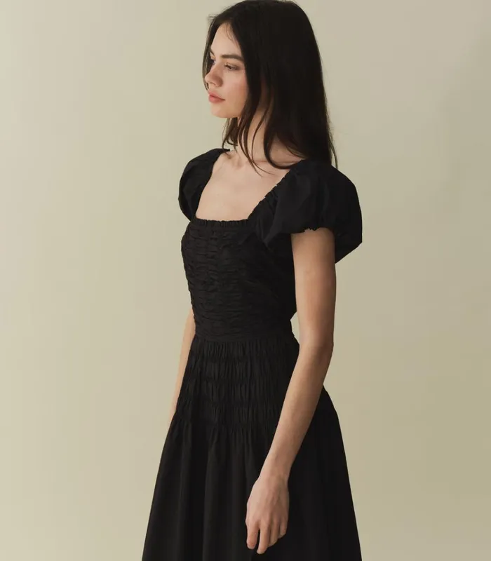 Shop KATHERINA DRESS Black DEN Dresses