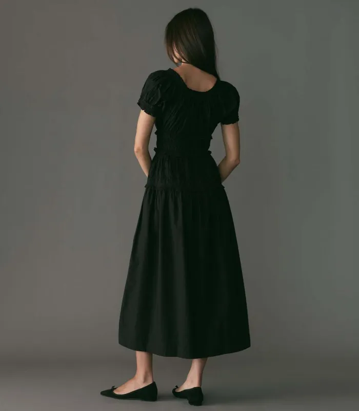Shop LEANNE DRESS Black DEN Dresses