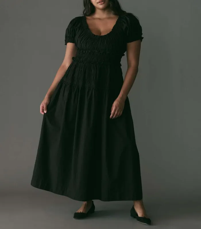 Shop LEANNE DRESS Black DEN Dresses