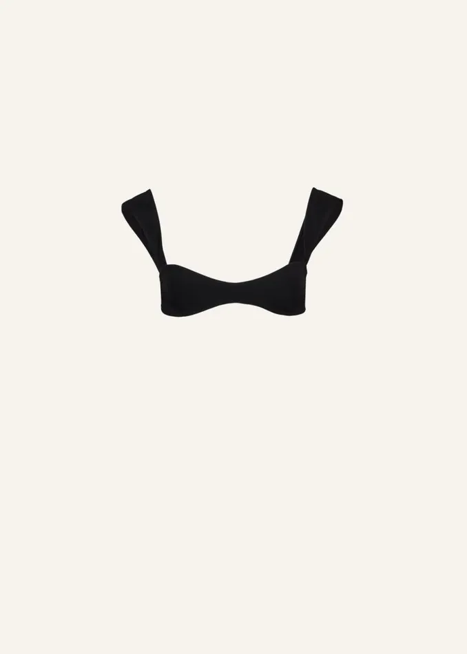 Shop Magda Butrym Beachwear Retro Bustier Swim Top In Black
