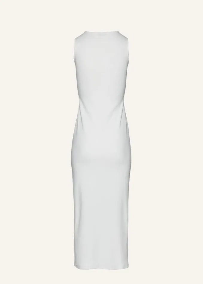 Shop Magda Butrym Dresses Crochet Bra Cotton Tank Dress In White