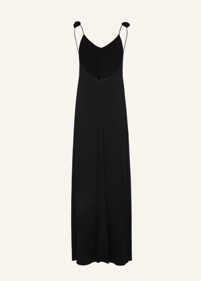 Shop Magda Butrym Dresses Long Slip Dress In Black