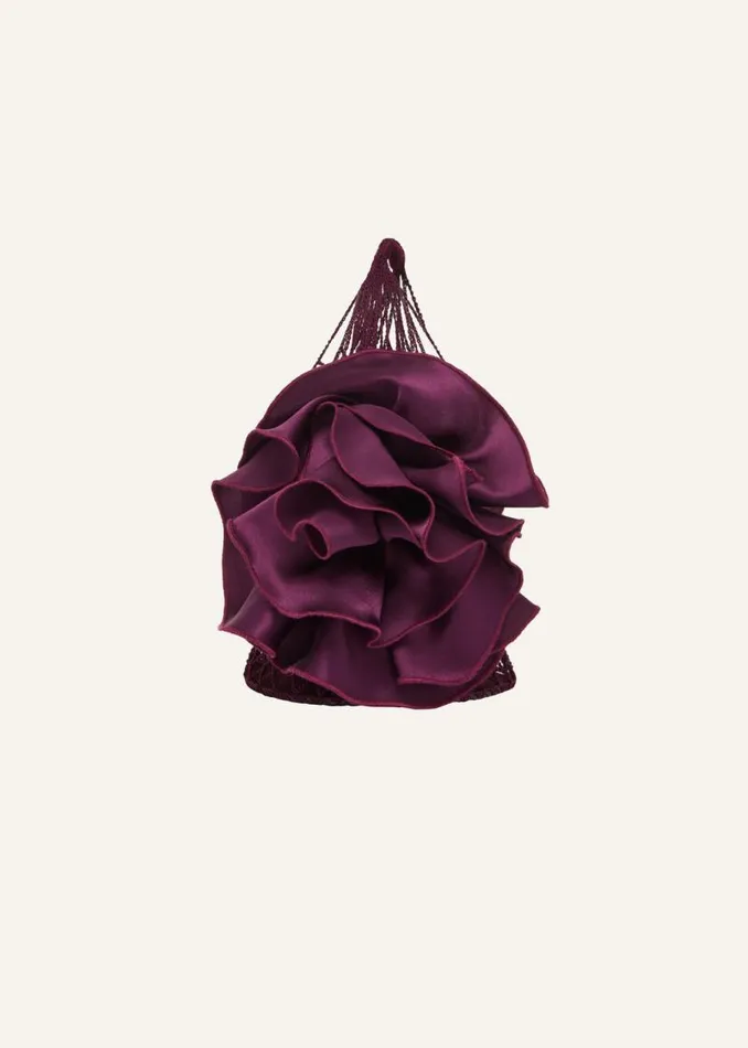 Shop Magda Butrym Handbags Small Devana Bag In Aubergine