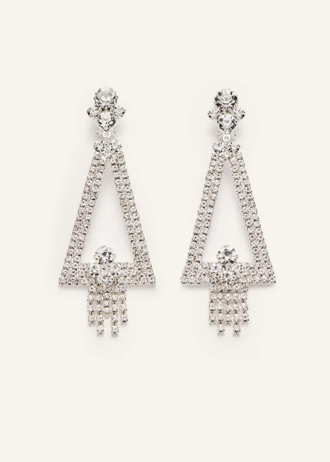 Shop Magda Butrym Jewelry Assorted Angular Drop Earrings In Silver