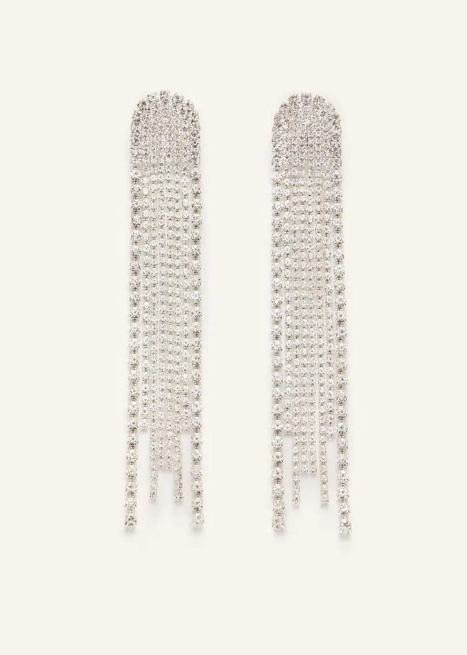 Shop Magda Butrym Jewelry Cascading Dome Earrings In Silver