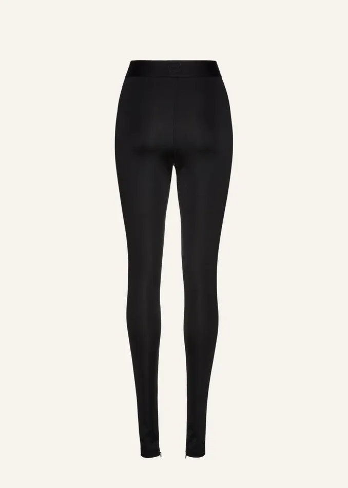 Shop Magda Butrym Pants Skinny Jersey Leggings In Black Shop Magda Butrym Pants Skinny Jersey Leggings In Black