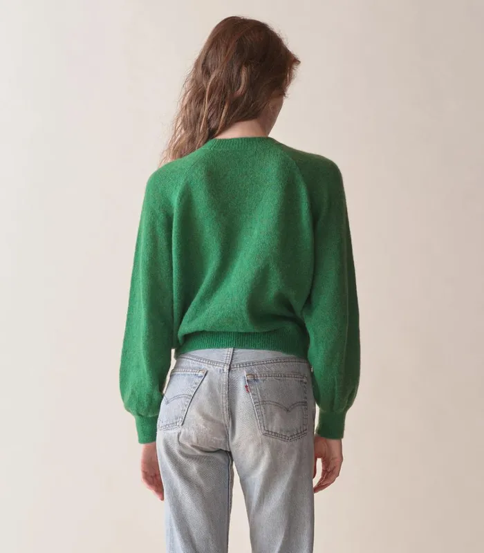 Shop MARSENA SWEATER Evergreen DEN Knitwear